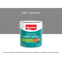 Tinta Acrílica Iquine Premium Acetinado 3,2 Litros Seda Super Lavável 2169 Jacamim (MP)