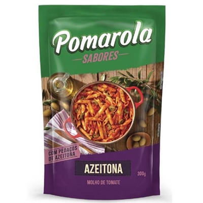 Molho De Tomate Pomarola Azeitona Sachê 300g
