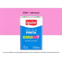 Tinta Acrílica Iquine Standard Fosco 16 Litros Sela & Pinta 2206 Mimosa(MP)