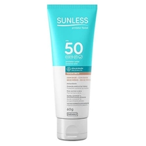 Protetor Solar Facial FPS50 Médio Sunless 60g