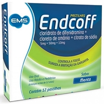 Endcoff 5+150+10 12 Pastilhas Sabor Menta  EMS Similar