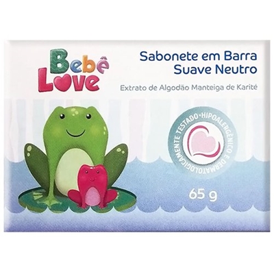 Sabonete em Barra Suave Neutro Bebê Love 65g