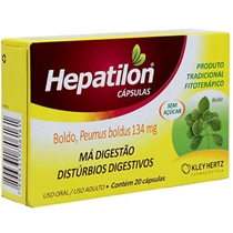 Hepatilon 134mg 20 Cápsulas  Kley Hertz