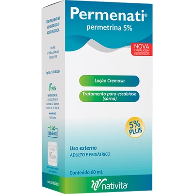 Permenati 5% Loção Cremosa 60mL Nativita Similar