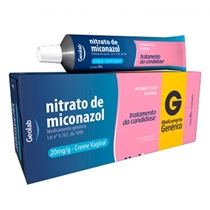 Nitrato de Miconazol 20mg/g Creme Vaginal 80g Com 14 Aplicadores Geolab Genérico