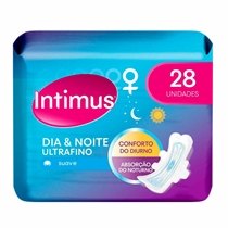 Absorvente  Intimus Noturno Suave Com Abas Com 28 Unidades