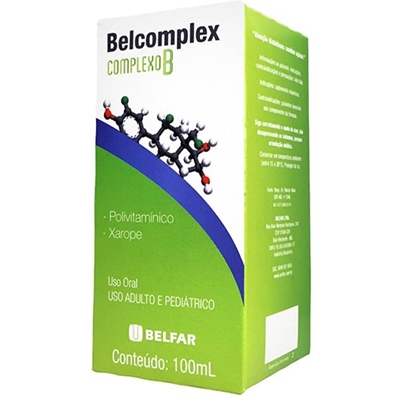 Belcomplex Xarope 100mL Vitaminas Do Complexo B Belfar Similar