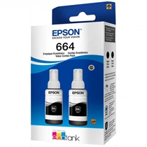 Kit 2 Epson Cores De Tinta Para Impressora Preto T664