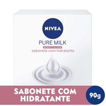 Sabonete Barra Nivea Pure Milk Sensitive 90g