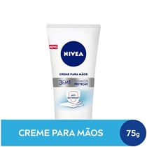 Creme Para as  Mãos Nivea 3 em 1 Ação Antibacteriana 75g