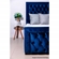 Base Com Cabeceira Marjom Botone 30x200x140cm Azul