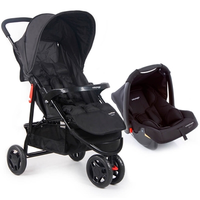 Conjunto Voyage Delta Travel System Duo Pro 0-15kg Preto CAX00678