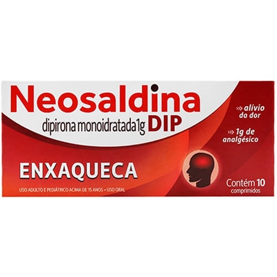 Neosaldina Dip 1g  10 Comprimidos  Cosmed