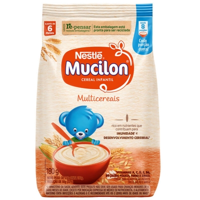 Mucilon Multicereais Cereal Infantil Sachê 180g