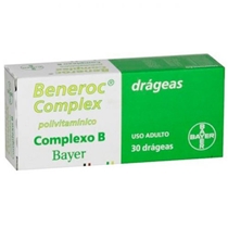 Beneroc Complex 30 Drágeas Polivitamínico Bayer Similar | Bemol Farma