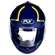 Capacete Fly Drive HG Elegance Azul E Amarelo Tamanho 58