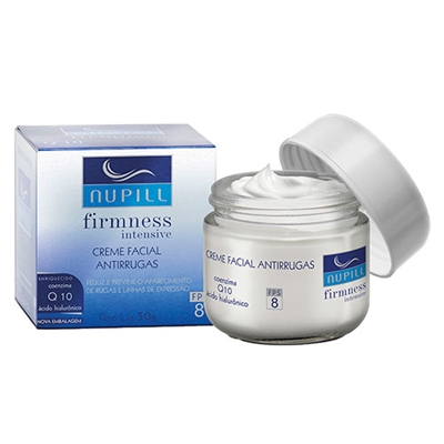 Creme Facial Antirrugas Nupill Q10 + Ácido Hialurônico 50g