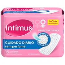 Protetor Diário Intimus Days Sem Abas Sem Perfume 15 Unidades