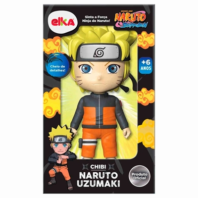 Boneco Naruto Uzumaki 25cm Action Figure Anime Troca Rosto