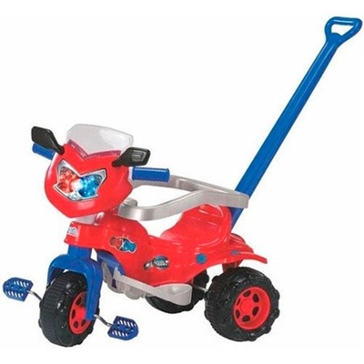 Triciclo Magic Toys Tico-Tico Uni Red Com Alça E Aro Vermelho - 2815