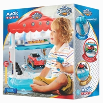 Lava Rápido Magic Toys Shop Car Com Jato D'Água Azul E Vermelho - 648