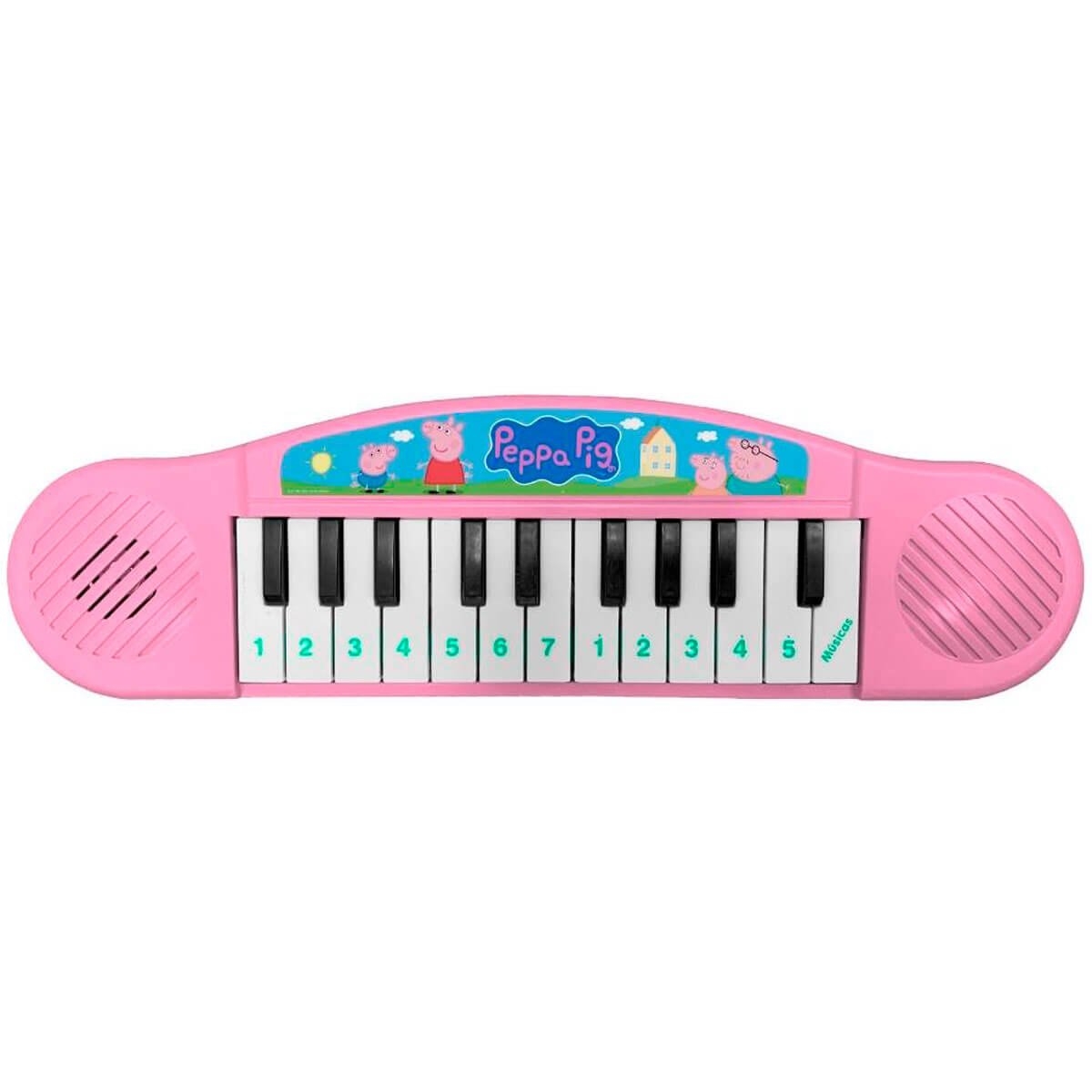 Piano Infantil Custom - 25 teclas - Rosa