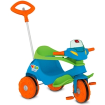 Triciclo Bandeirante Velobaby G2 Passeio E Pedal Azul - 356