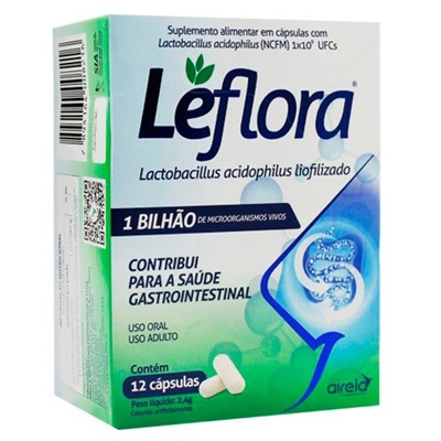 Leflora 1 Bilhão UFCs 12 Cápsulas Airela