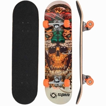 Skate CKS Street Spin Skateboard Skull - VX-0309-424