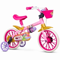 Bicicleta Nathor Princesas Aro 12 Rosa