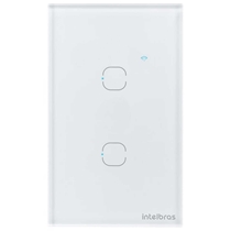 Interruptor Intelbras Smart Wi-Fi Touch 2 Teclas Branco EWS 1002