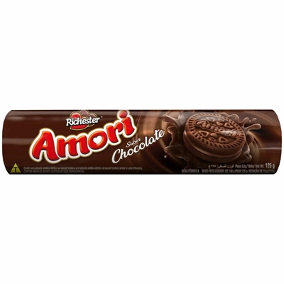 Biscoito Recheado Amori Sabor Chocolate 125g