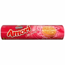 Biscoito Recheado Amori Sabor Morango 125g