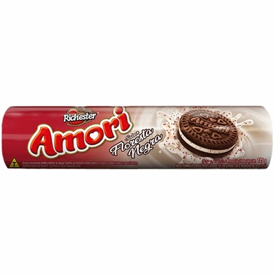 Biscoito Amori Recheado Floresta Negra 125g