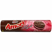 Biscoito Amori Recheado Chocolate e Morango 125g