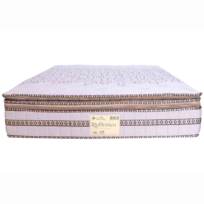 Colchão Queen Marjom Rio Branco Mola Ensacada Pillow 32x158x198cm (MP)