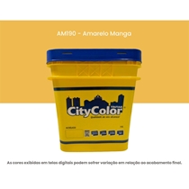 Tinta Acrílica Citycolor Econômica Fosca 15L Amarelo Manga (MP)