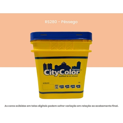 Tinta Acrílica Citycolor Econômica Fosca 15L Pêssego (MP)