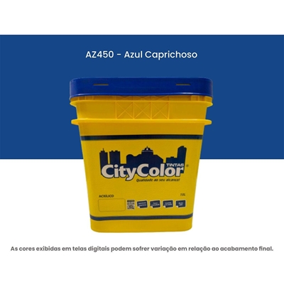 Tinta Acrílica Citycolor Econômica Fosca 15L Azul Caprichoso (MP)