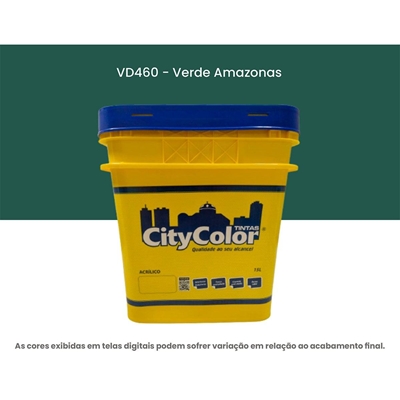 Tinta Acrílica Citycolor Econômica Fosca 15L Verde Amazonas (MP)