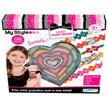 Kit Pulseiras Multikids My Style Sweet Heart Beads - BR1275