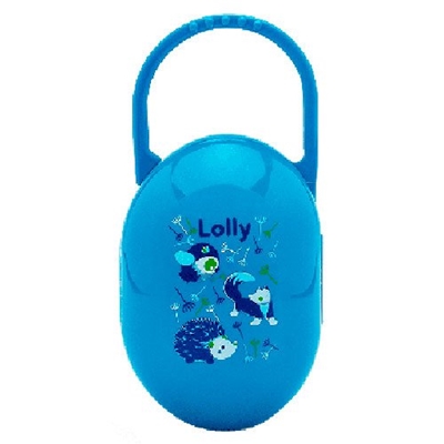 Porta Chupeta Lolly Zoo Azul