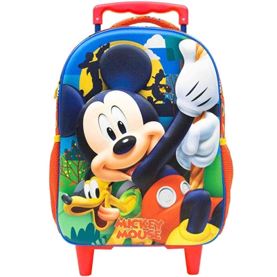 Mochila de  Rodinha Xeryus Mickey Mouse Vermelho 10520