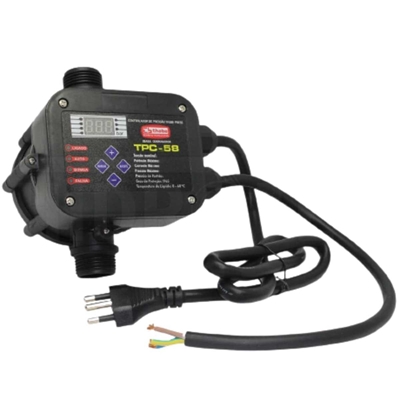 Controlador De Pressão Thebe Eletrônico Monofasico 1,0CV 127V TPC 58 (MP)