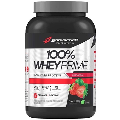 Whey Prime 100% Body Action Morango 900g