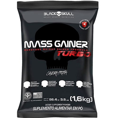 Mass Black Skull Gainer Turbo Baunilha 1,6kg