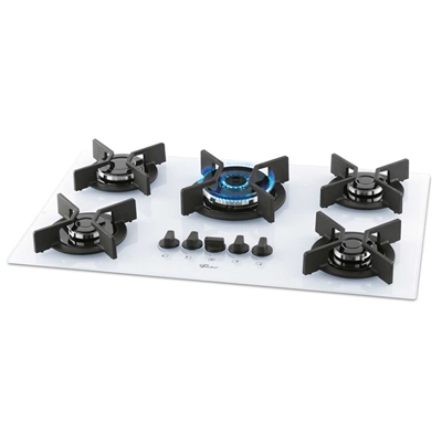 Cooktop 5 Bocas Fischer Superautomático Infinity Branco 26298-62470