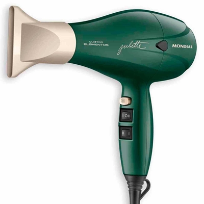 Secador de Cabelo Mondial By Juliette 2000W 127V Verde Oliva SCP-JU-02