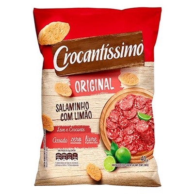 Salgadinho Crocantíssimo Salaminho Limão 40g