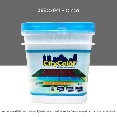 Tinta Acrílica Piso Citycolor 15l 066CZ041 Cinza (MP)